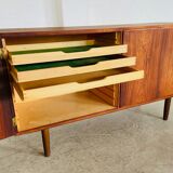 Buffet en palissandre danois vintage rétro des années 50 par Poul Hundevad