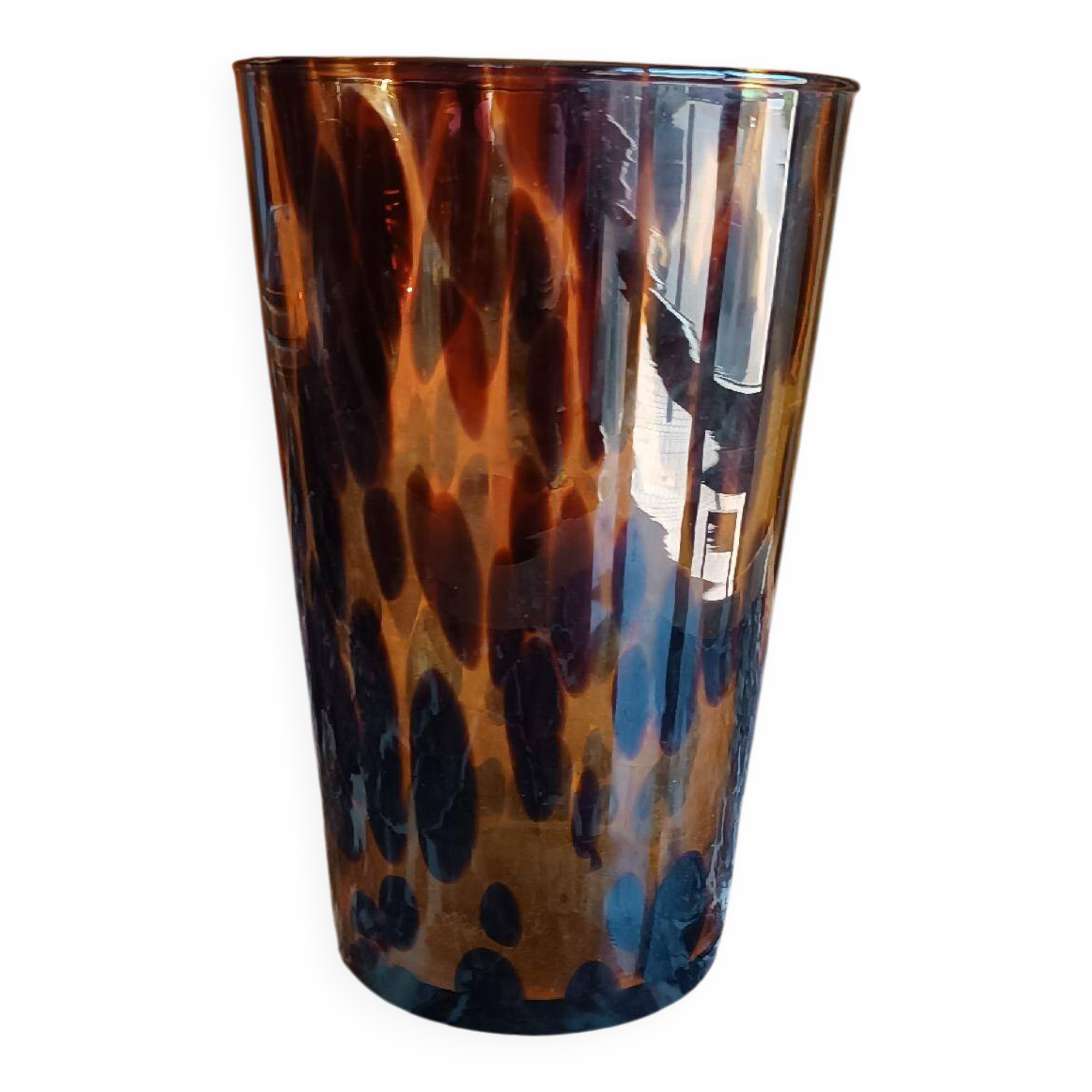 Murano glass vase, speckled, 1970s