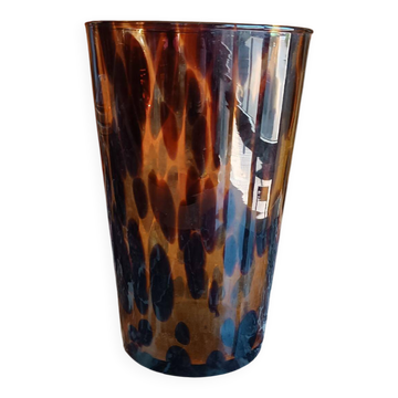 Murano glass vase, speckled, 1970s