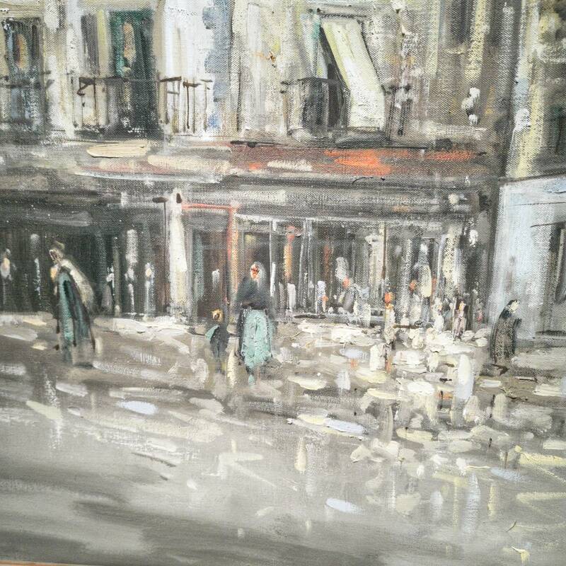 Oil on canvas Place du Tertre, Montmarte