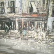 Huile sur toile place du Tertre, Montmarte