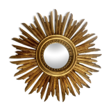 Vintage sun mirror 32 x 32cm, 1950s