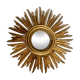 Vintage sun mirror 32 x 32cm, 1950s
