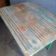 Table metal jardin tole perforé ep 1950
