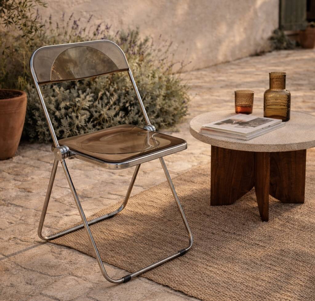 Vintage folding chair "plia" – giancarlo piretti, castelli 1969