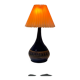 Danish blue ceramic table lamp from the 1950s.
