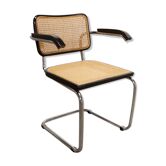 Armchair b64 Breuer black Cannage armrests and stamps new
