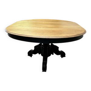 Table extensible en chêne, - central