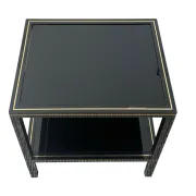 Side table Pierre Vandel Paris 1970s-80s • Hollywood Regency style