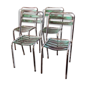 Tolix chairs, model T2 by Xavier Pouchard