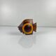 Small statue of a fish in exotic wood, mid-century modernism.