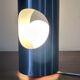 Vintage tube stainless steel lamp, 70s design