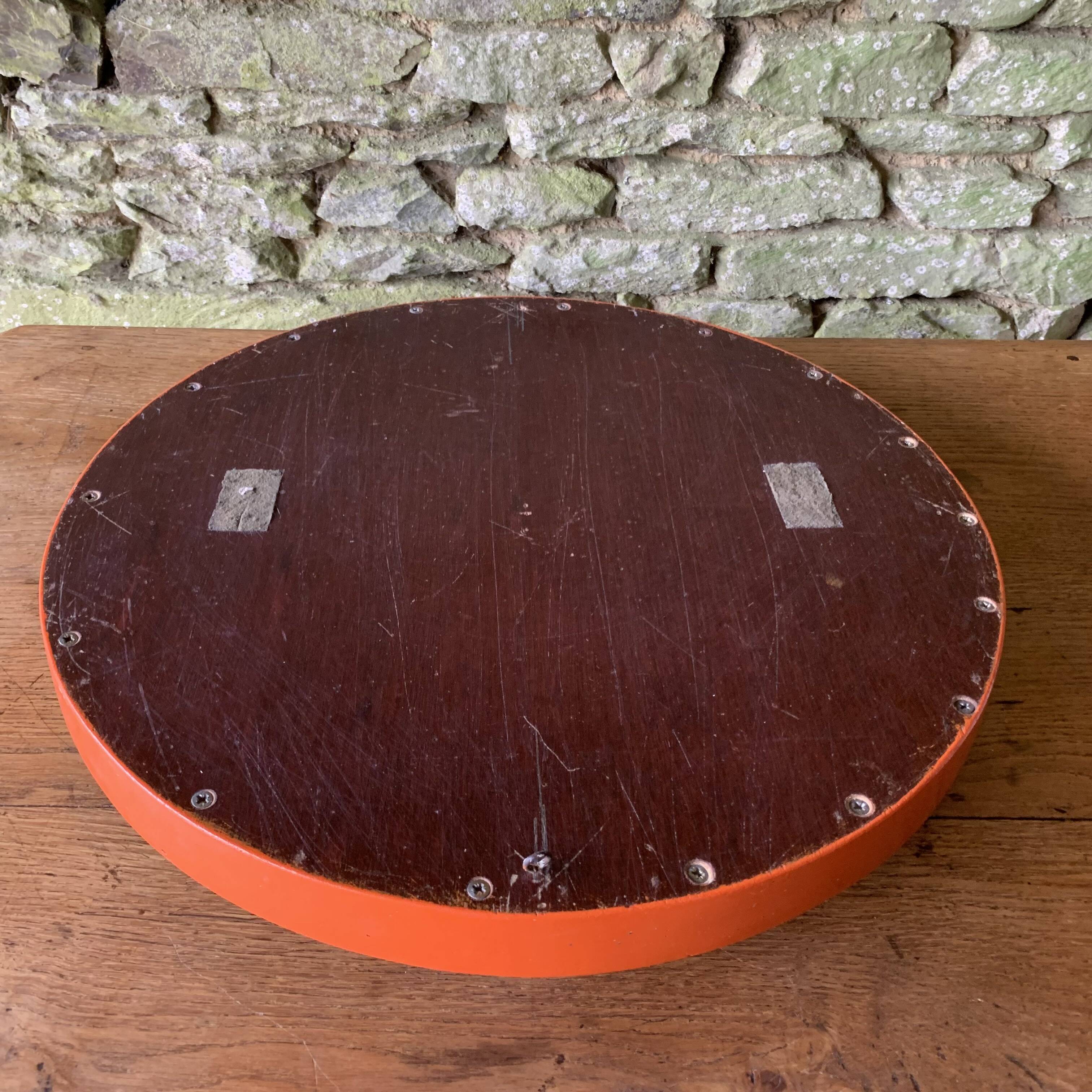 Miroir en bois orange