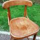 Ancien tabouret de bar en bois tourné