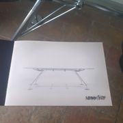 Numbered table design (limited edition) Nomos Norman Foster by Tecno Italy
