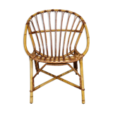 Rattan shell chair