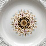 2 ivory “Pont aux Choux” soup plates, Gien earthenware