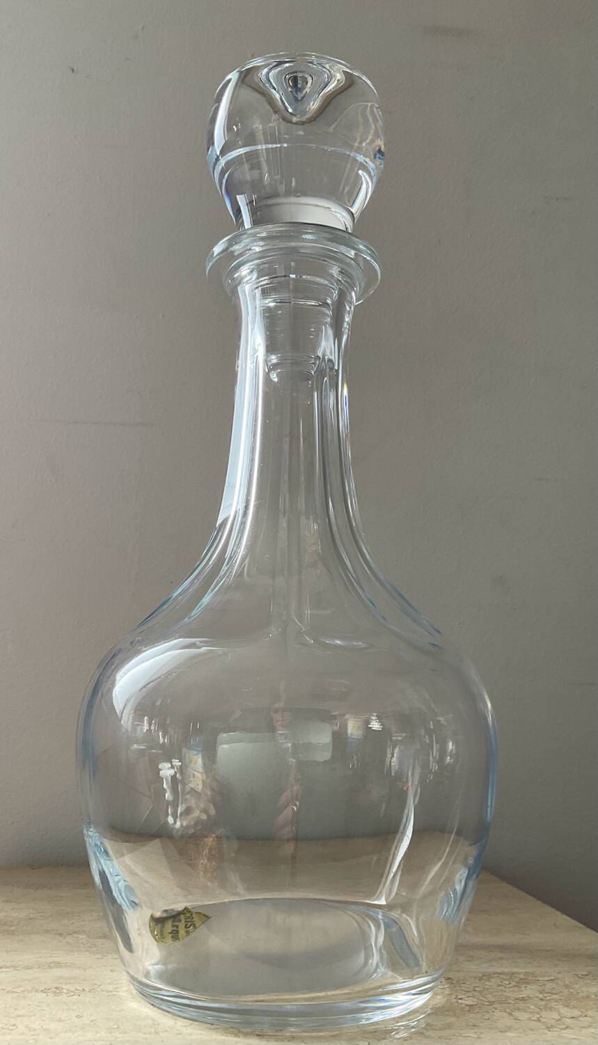 Vintage crystal whiskey decanter