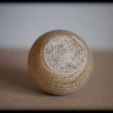 Ensemble de 3 vases céramique, vase boule et vase forme oursin, vase signé, collection,