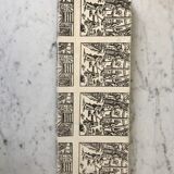 Set of 10 50s crystal knife holders