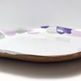 Large Earthenware Vide-Poche / Decorative Plate by Pino Castagna, Italy