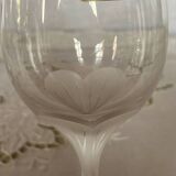 Set of 4 vintage Sèvres Primavera crystal stemware