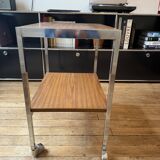 Wood and chrome sideboard