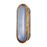 Old elongated barge wall light