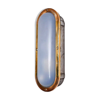 Old elongated barge wall light