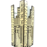 Architectural umbrella stand