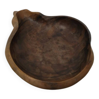 Vintage Shell Shape Wooden Fruit Basket