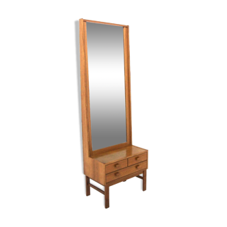 Teak silhouette mirror, Sweden, 1960