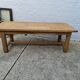Rectangular table in raw oak