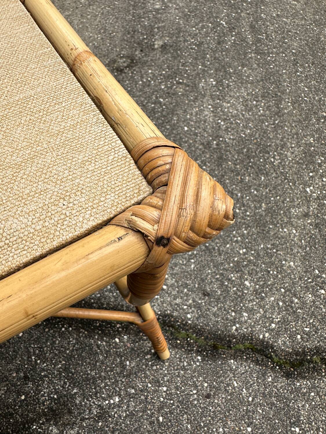 Rattan coffee table