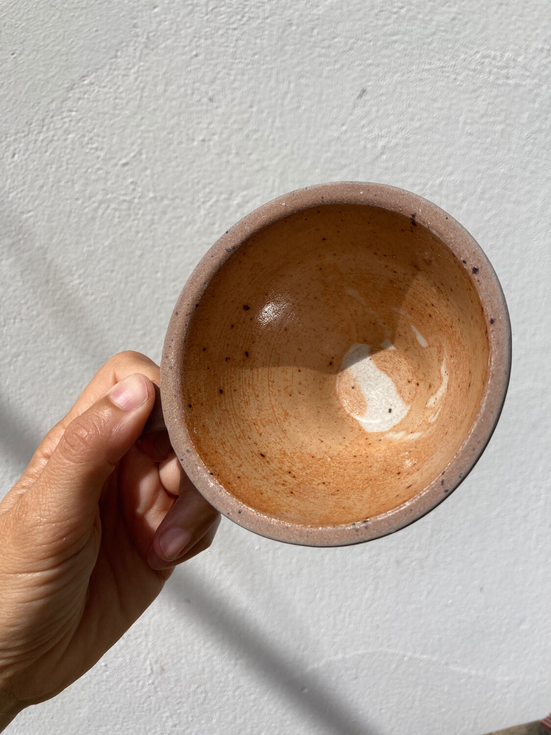 4 vintage stoneware cups