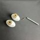 Pair of porcelain door handles