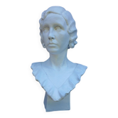 Statue buste ee femme années 30 signée Henri Bacquart