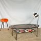 Glass coffee table, ceramics 70