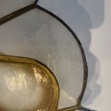 Applique abat jour nacre et laiton