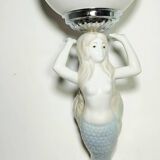 Juego de baño de porcelana. España, 1980s.
