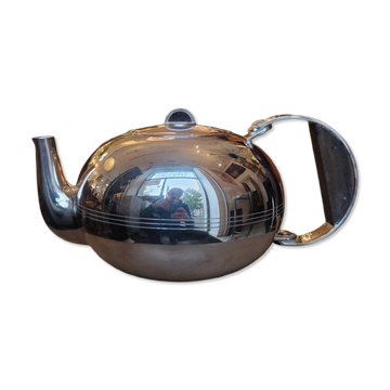 Christofle Silver and Ebony Teapot