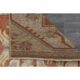 1970s Vintage Turkish Handmade Wool & Cotton Orange Runner Rug 69X196
