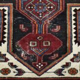 Vintage handwoven Zanjan Hamadan oriental rug, Middle East, 1960s.