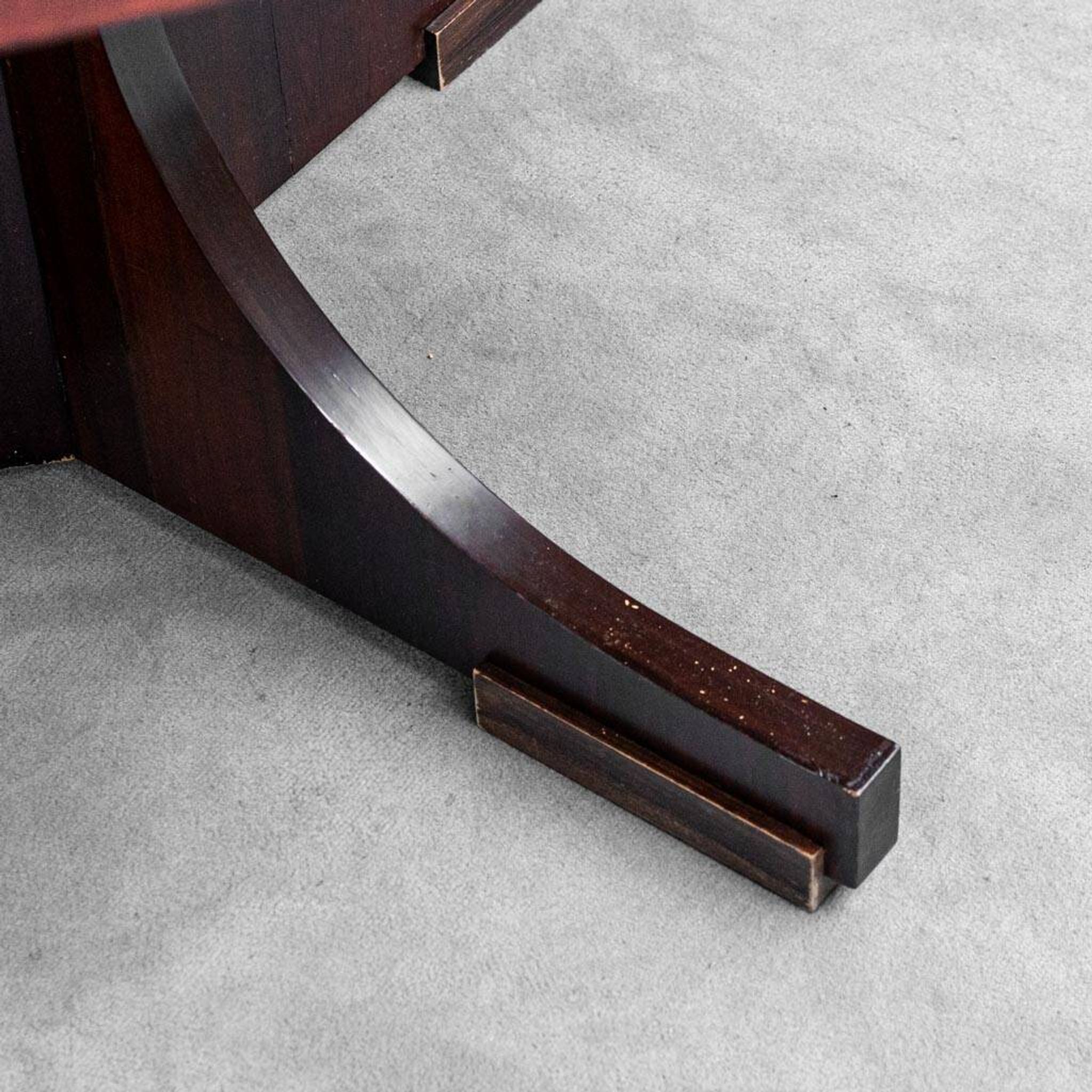 1960s vintage moderne antique table à rallonge en teck