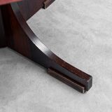1960s vintage moderne antique table à rallonge en teck