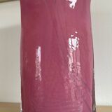 Vintage pink glass paste vase