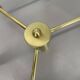 Brass Italian Stilnovo Style Atomic Space Age Ceiling Light Sconces, Italy