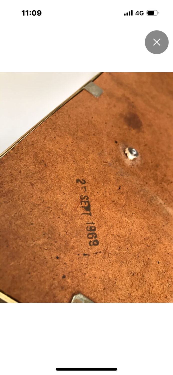 Vintage rolling serving cart 1969