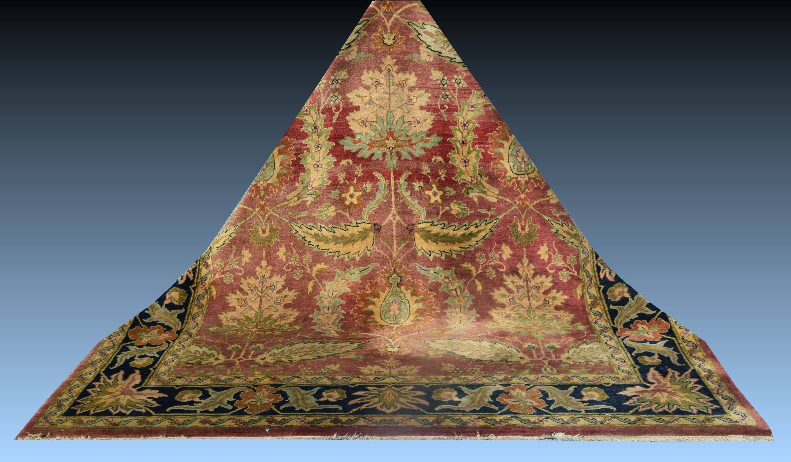 Afghan Ziegler rug, handmade in wool: 305x250 cm