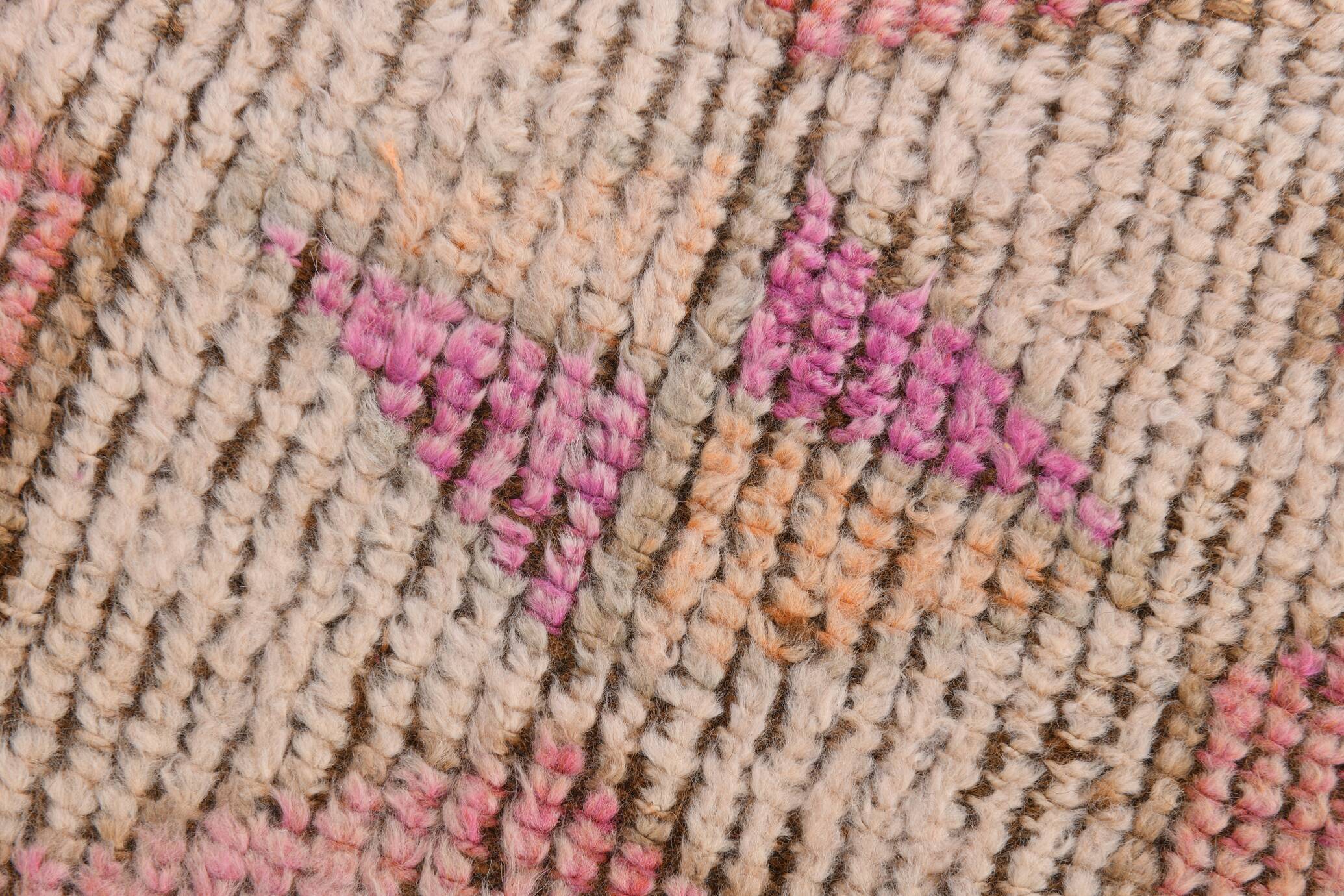 Pink Orange Vintage Runner Rug 95x363Cm SK 18096